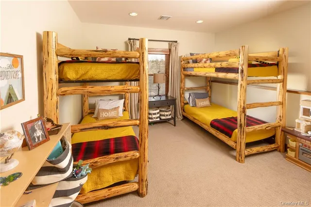 a bedroom with natural light