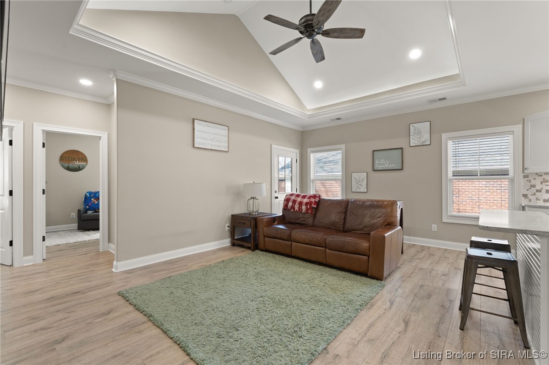 7 Old Capital Ridge Northeast Corydon, IN 47112 - Photo 9 of 44 Living room w/ tray ceilling