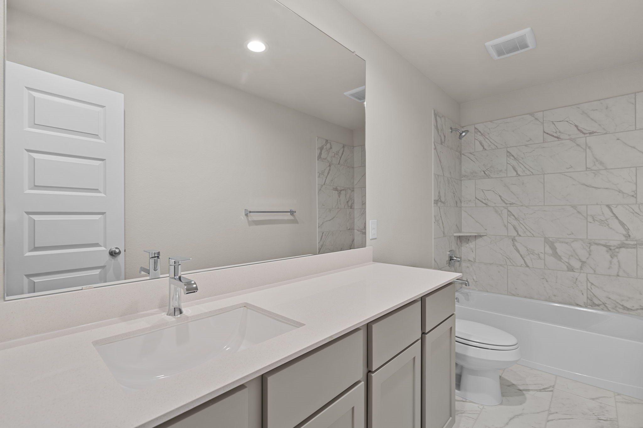 3034 Spitfire Drive Rosenberg, TX 77471 - Photo 25 of 47 a bathroom with a sink a toilet and shower