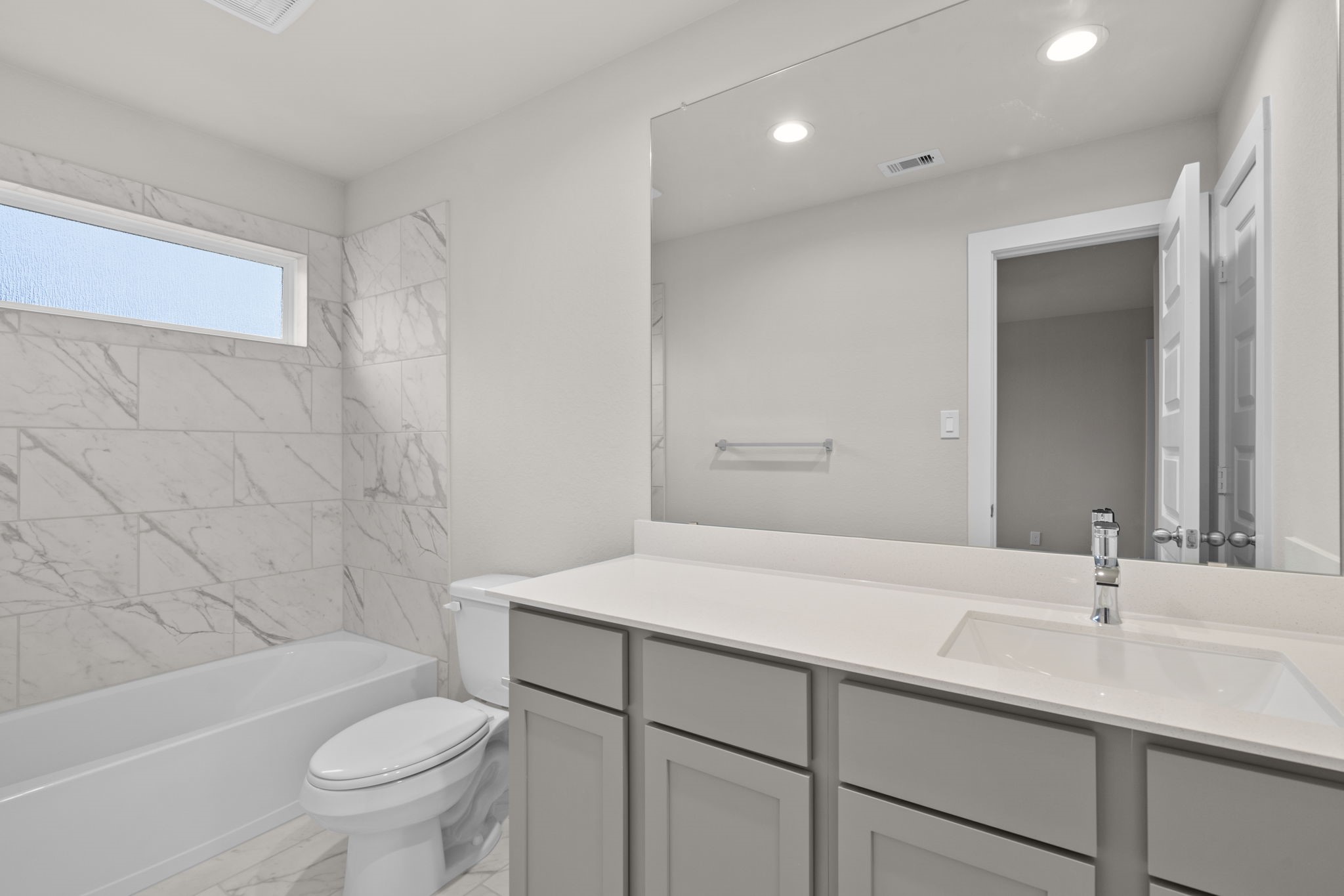 3034 Spitfire Drive Rosenberg, TX 77471 - Photo 32 of 47 a bathroom with a sink a toilet and shower