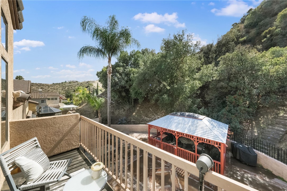 3270 Star Canyon Circle Corona, CA 92882 - Photo 40 of 55 a view of a balcony with two chairs and a table