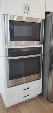 a close view of washer and dryer