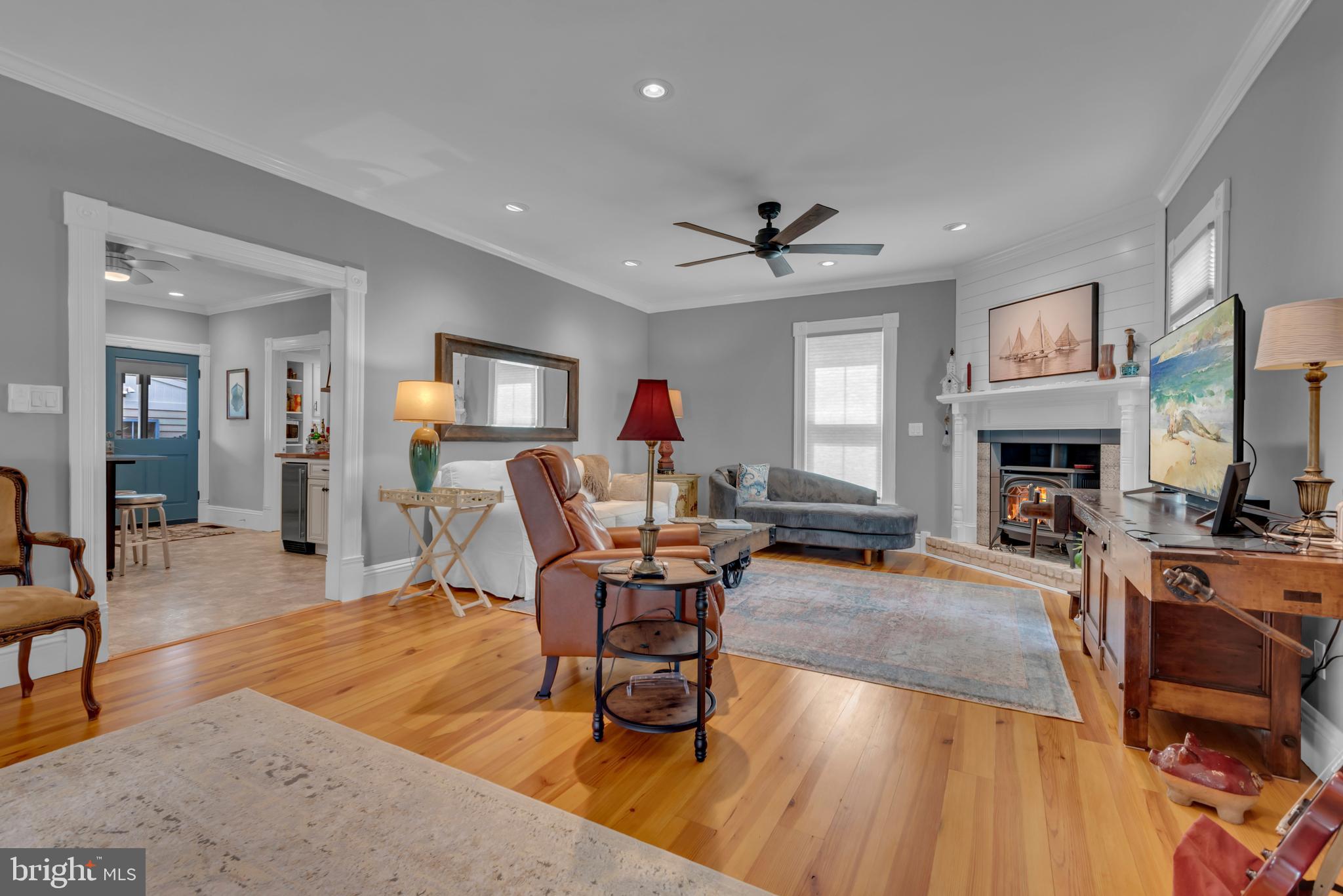 1109 Locust Street Cambridge, MD 21613 - Photo 17 of 67 Living room, Natural gas
fireplace & custom mantle