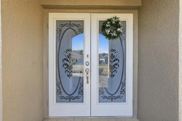 a view of a entryway