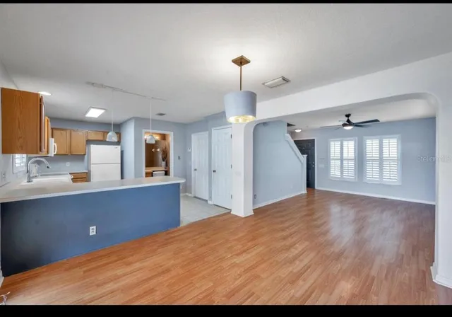 a view of kitchen and window