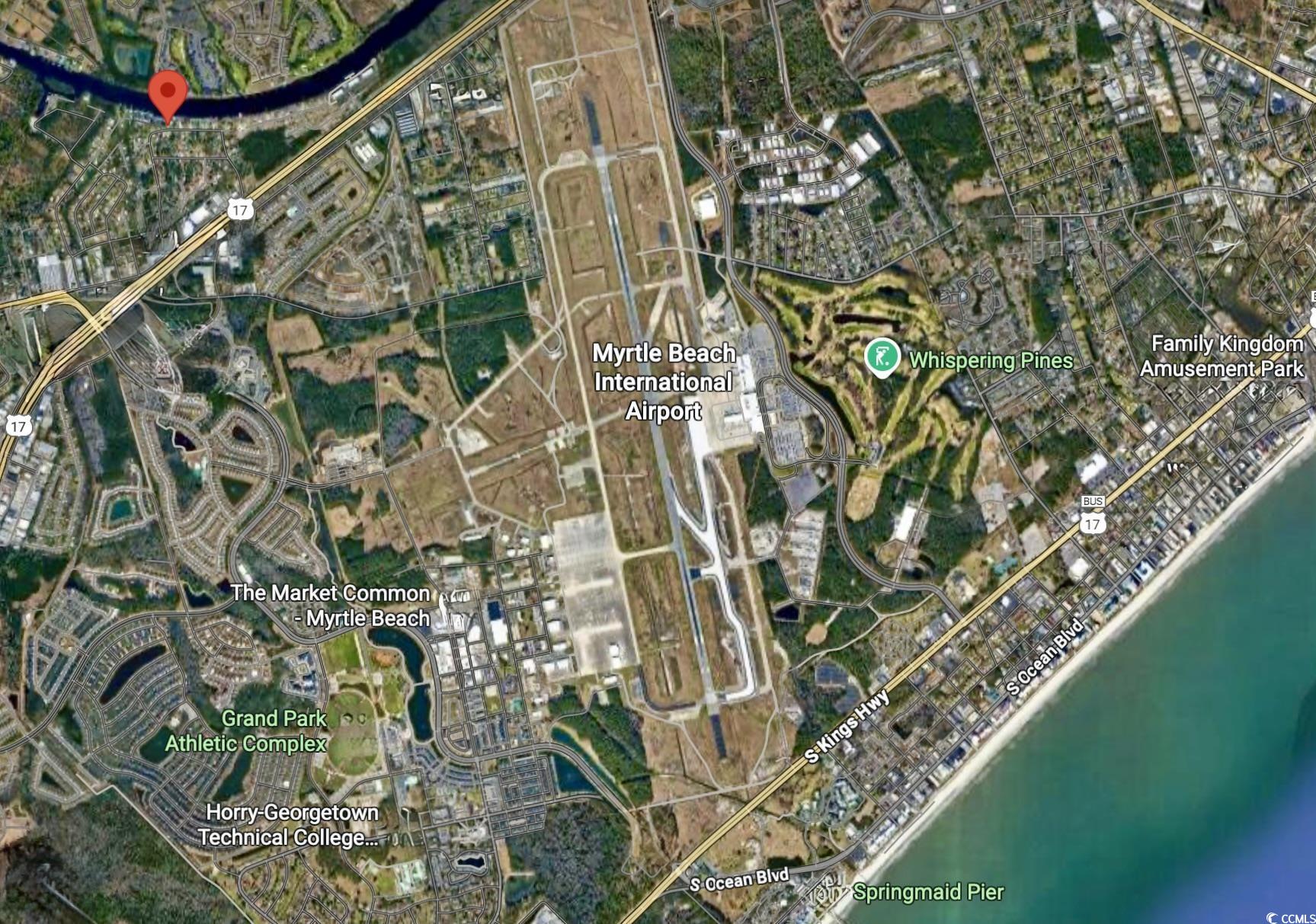 1425 Teague Road, Unit 210 Myrtle Beach, SC 29577 - Photo 35 of 35 Aerial view of property's location