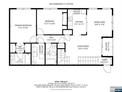 $479,000 | 200 Cambridge Court, Unit G100, Clifton, NJ 07014