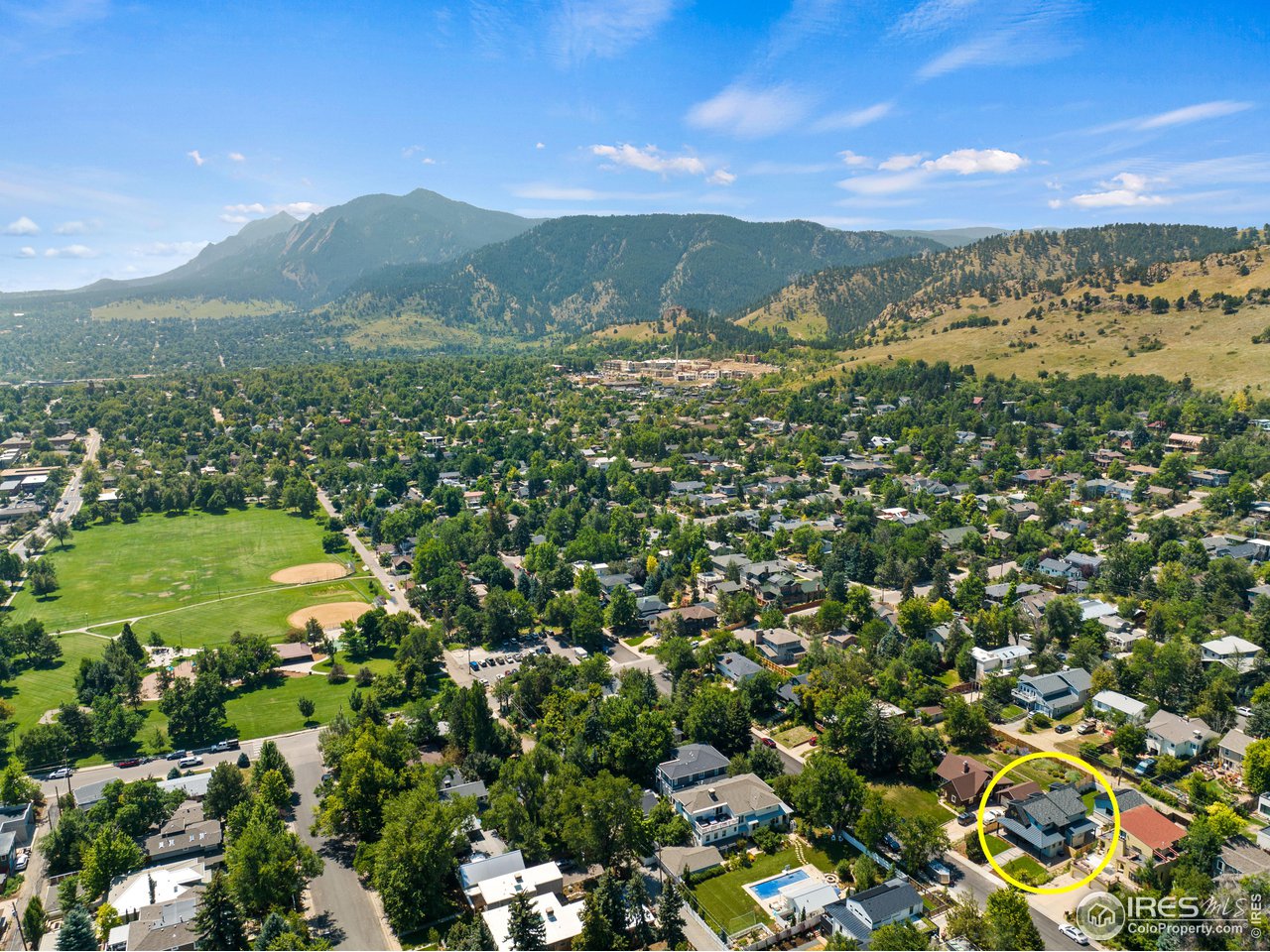 3063 7th Street Boulder, CO 80304 - Photo 36 of 39 a view of a city with mountains in the background