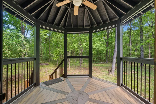 a view of hallway with washer and dryer