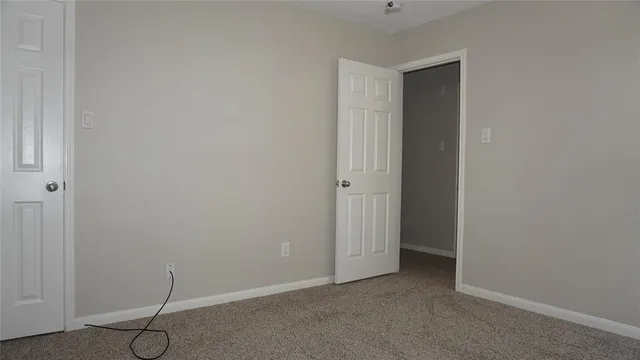 a view of an empty room