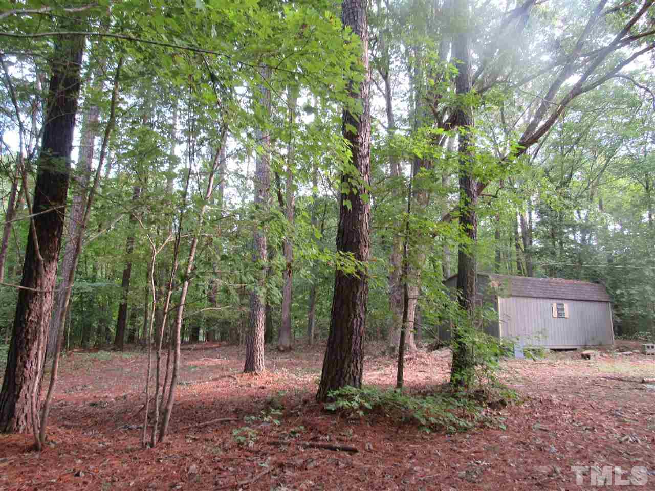 13624 New Light Road Raleigh, NC 27614 - Photo 8 of 12 a backyard of a house with lots of trees