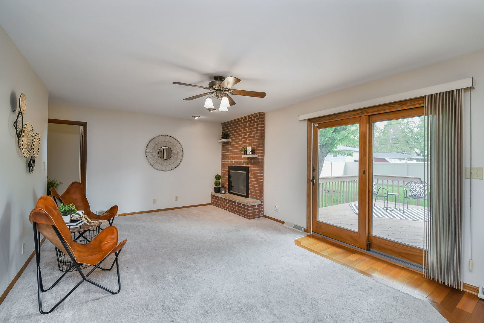 1920 Richard Street Aurora, IL 60506 - Photo 9 of 23 a view of a livingroom with furniture and a ceiling fan