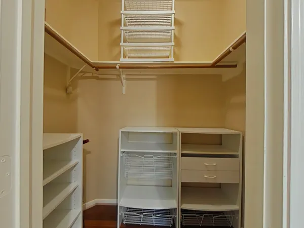 a view of walk in closet