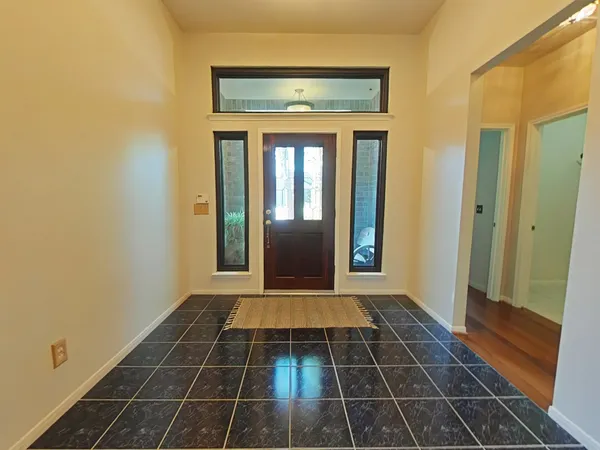a view of a entryway door of the house