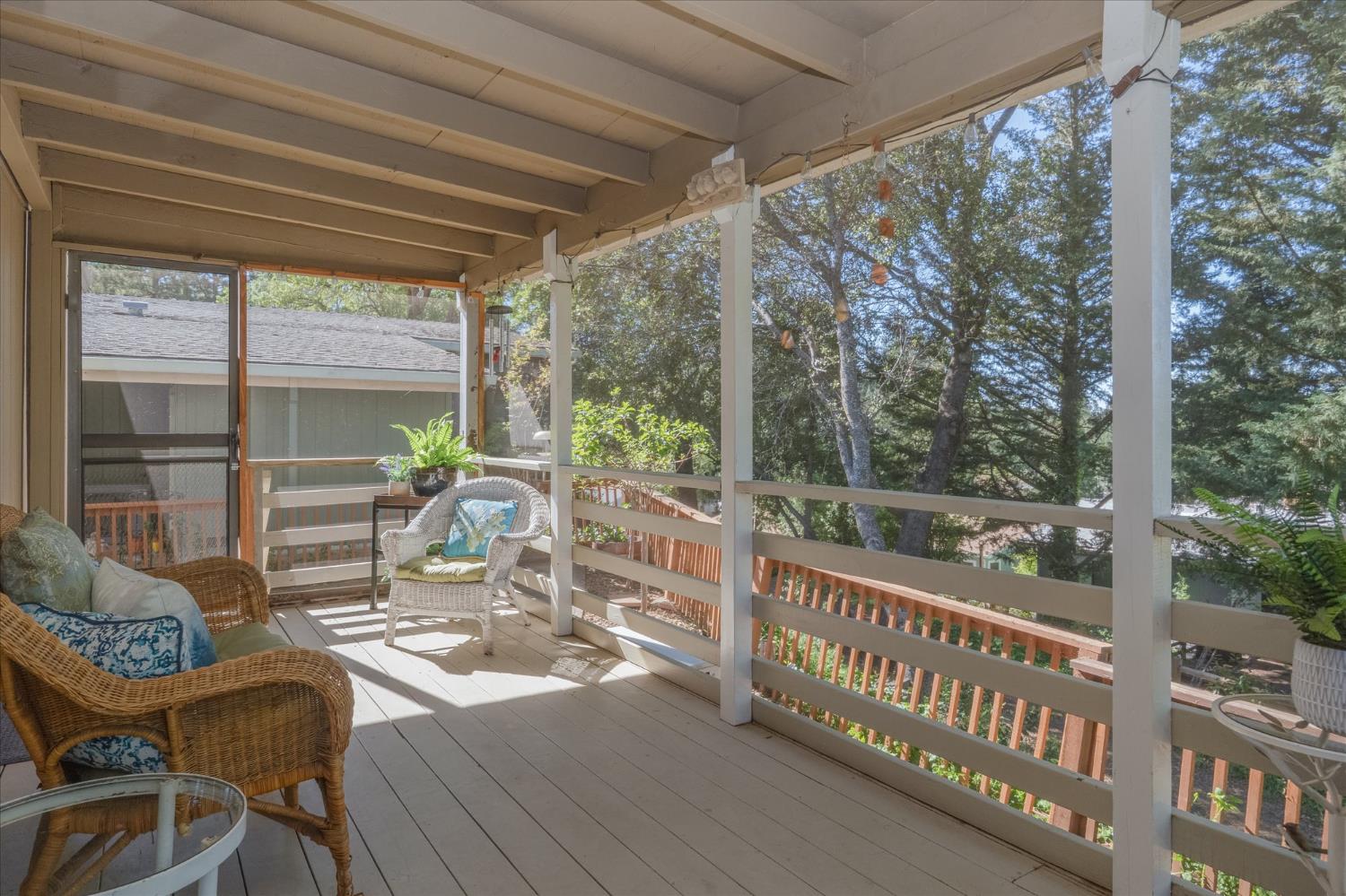 340 Tom Bell Road, Unit 259 Murphys, CA 95247 - Photo 11 of 43 Covered screened in porch to enjoy the outdoors.