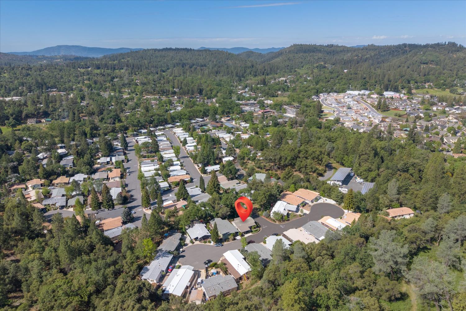 340 Tom Bell Road, Unit 259 Murphys, CA 95247 - Photo 31 of 43 Aerial view of property and surrounding foothills.