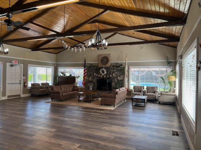 340 Tom Bell Road, Unit 259 Murphys, CA 95247 - Photo 36 of 43 Murphys Diggins fireplace area in clubhouse activity room.