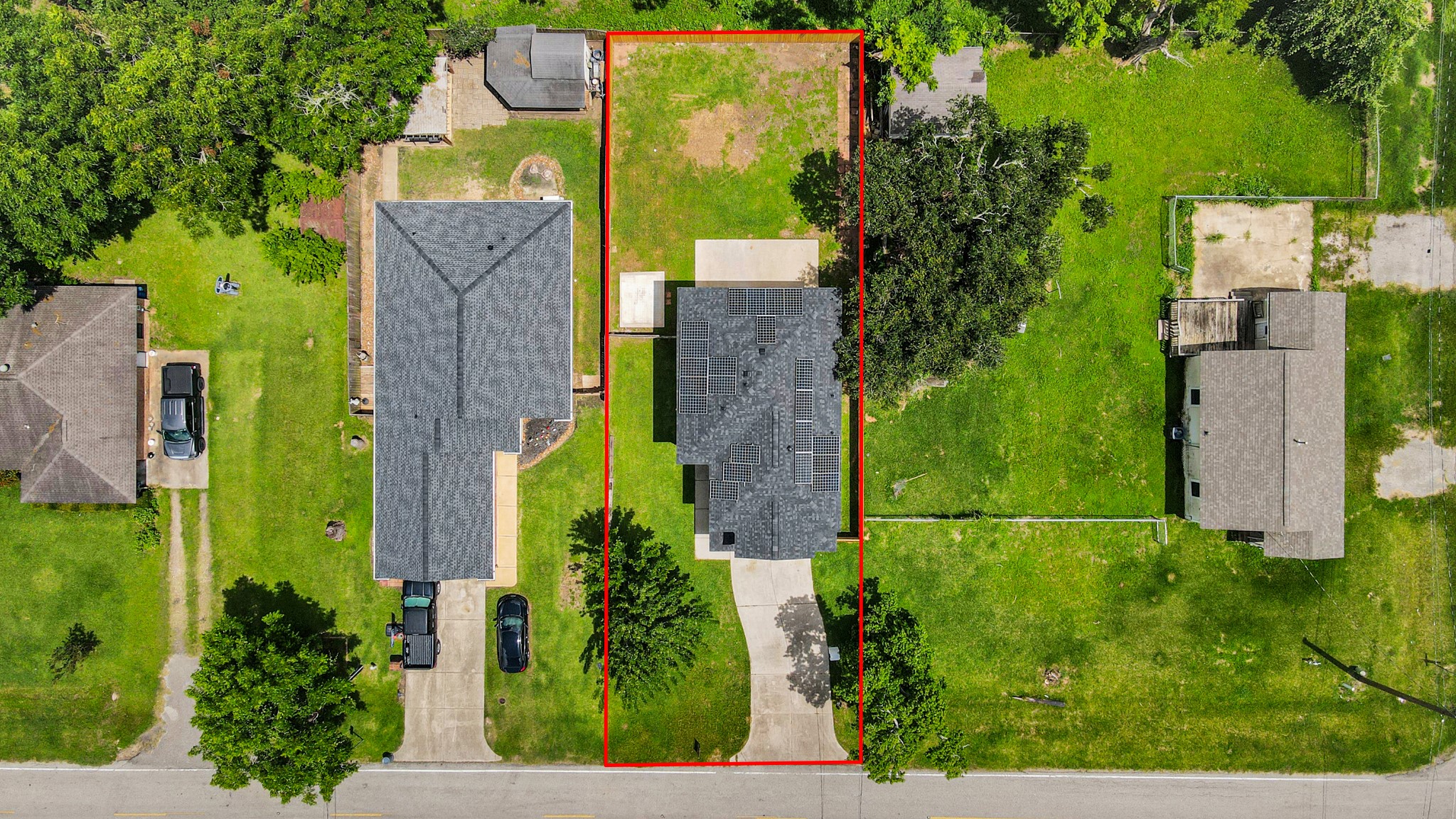 1105 East Kyle Road Clute, TX 77531 - Photo 2 of 44 This home offers plenty of savings with the paid-for solar-panels. The lot includes a long driveway offering plenty of additional parking and a spacious backyard.