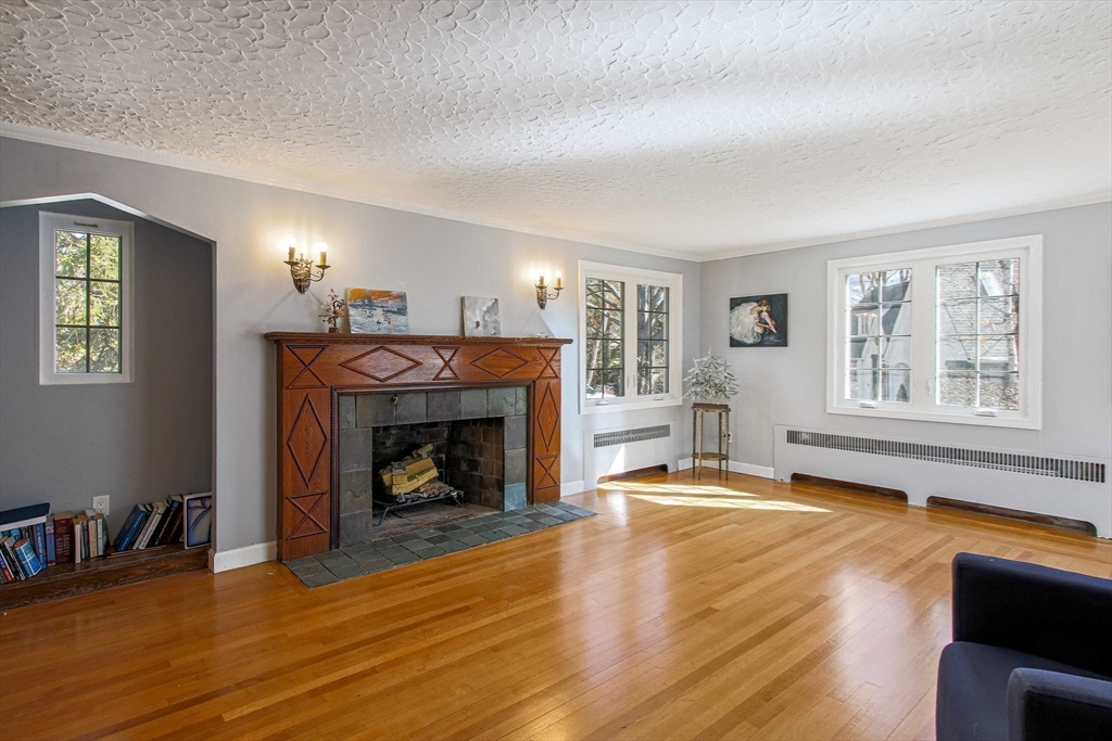 5 Old Brook Drive Worcester, MA 01609 - Photo 18 of 42 a living room with furniture and a fireplace