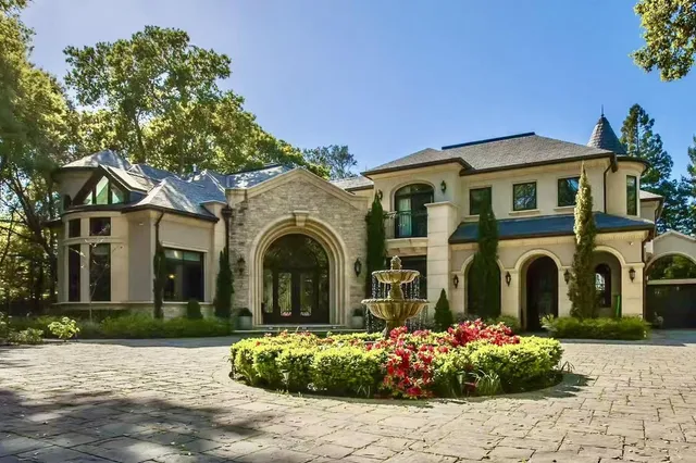 a front view of a house