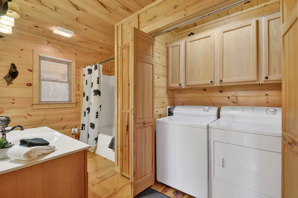 111 Roaring Creek Road Epworth, GA 30541 - Photo 57 of 63 a utility room with dryer and washer