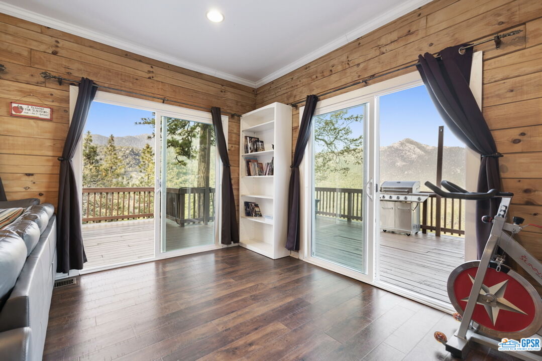 53305 Big Rock Drive Idyllwild, CA 92549 - Photo 31 of 67 a view of entryway with wooden floor and door