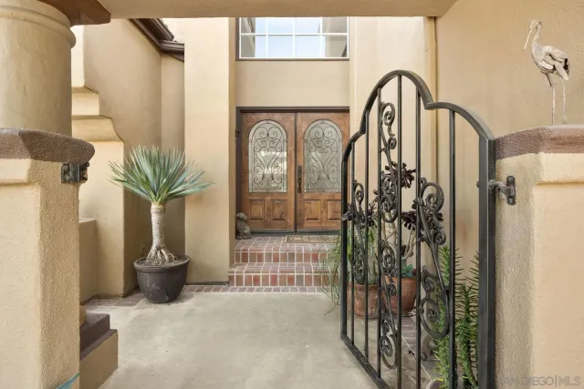 a view of a entryway door of the house