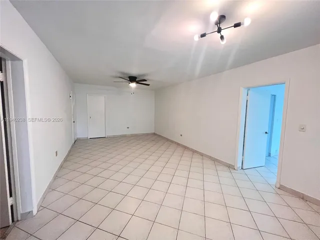 a view of an empty room