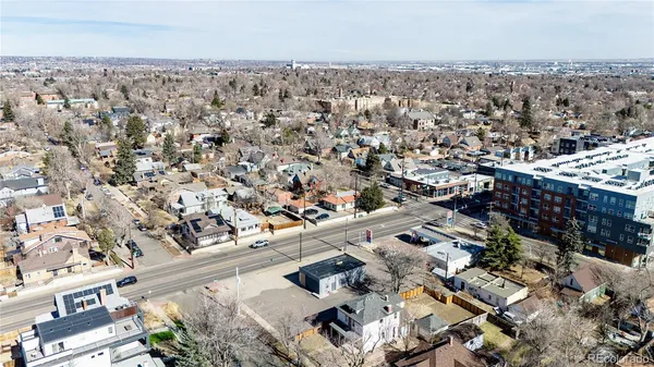an aerial view of multiple house