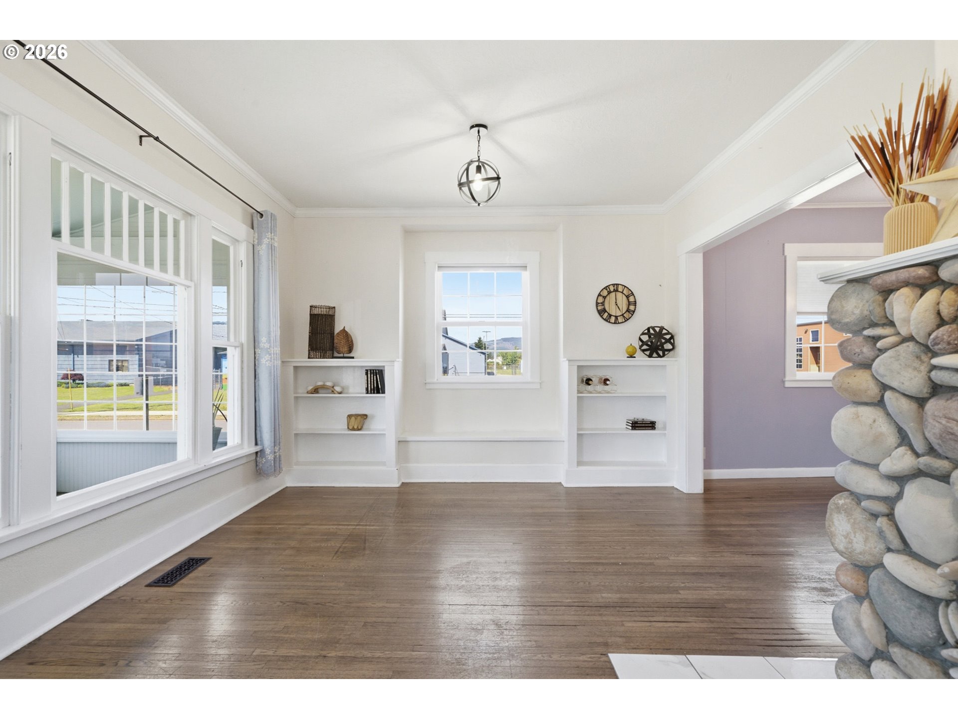 1802 8th Street Tillamook, OR 97141 - Photo 12 of 37 a view interior of a house wooden floor and windows
