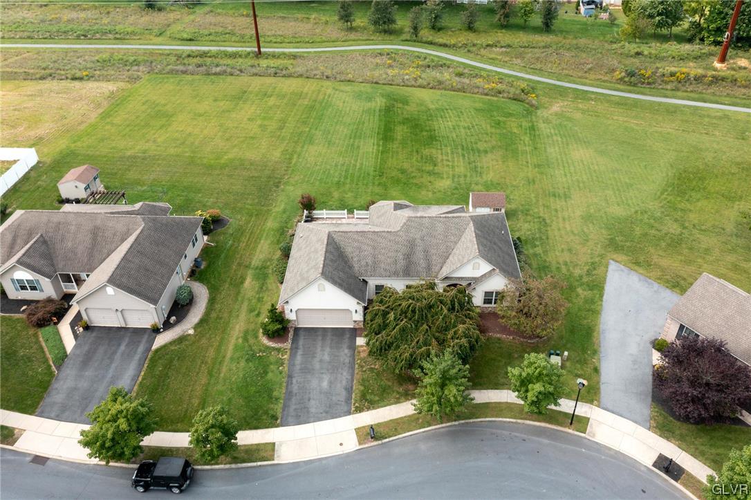 1206 Shiloh Road Allentown, PA 18106 - Photo 4 of 28 an aerial view of a house with a yard and lake view