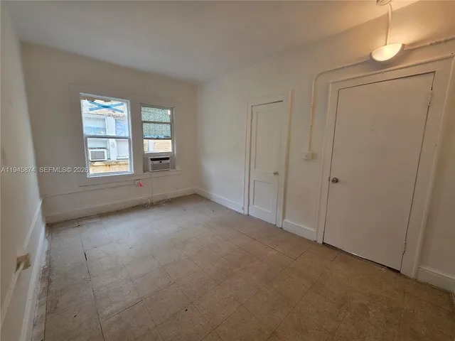 a view of an empty room