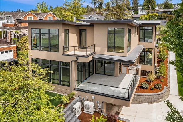 a front view of a house with a porch