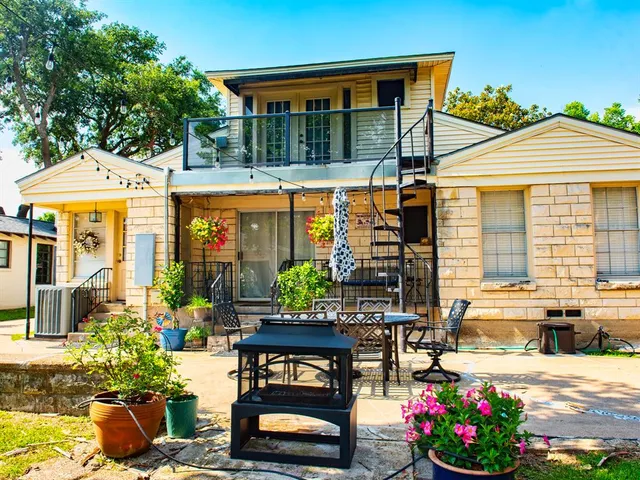 a view of a house with patio