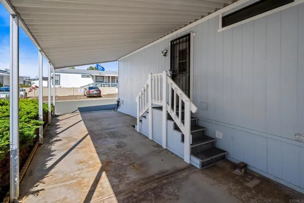a view of a porch
