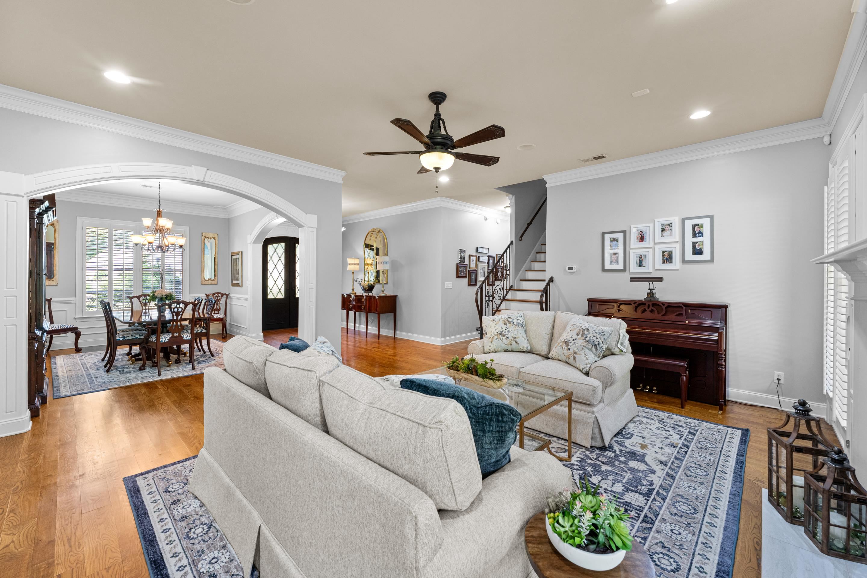 300 Windover Road Piperton, TN 38017 - Photo 5 of 40 Open living area with Gas Fireplace.