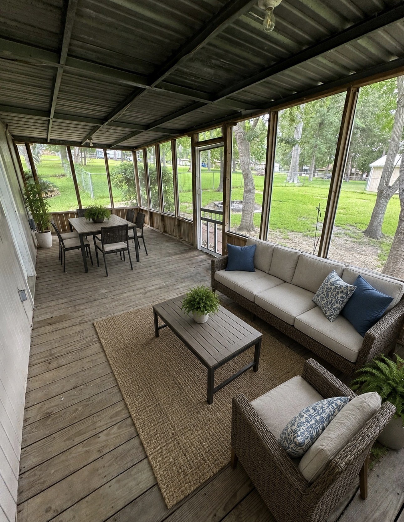 51 Rustling Oaks Coldspring, TX 77331 - Photo 11 of 43 Virtually staged screened in patio
