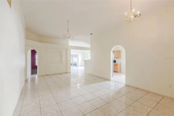 a view of a livingroom with an oven