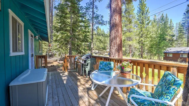 a view of a balcony with chairs