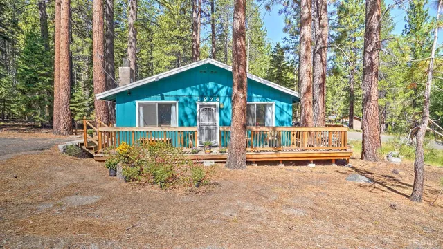 front view of a house with a small yard
