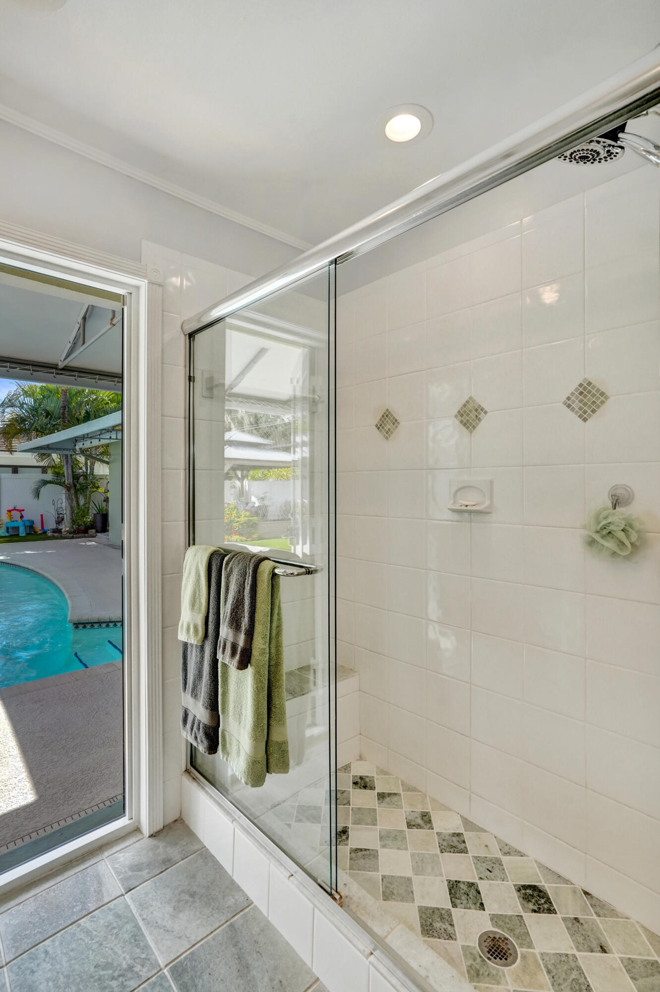 3001 Northeast 45th Street Lighthouse Point, FL 33064 - Photo 44 of 67 a bathroom with a shower and a sink