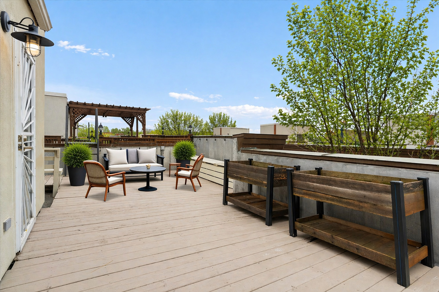1012 South Loomis Street, Unit D Chicago, IL 60607 - Photo 17 of 17 a view of a bench in the roof deck