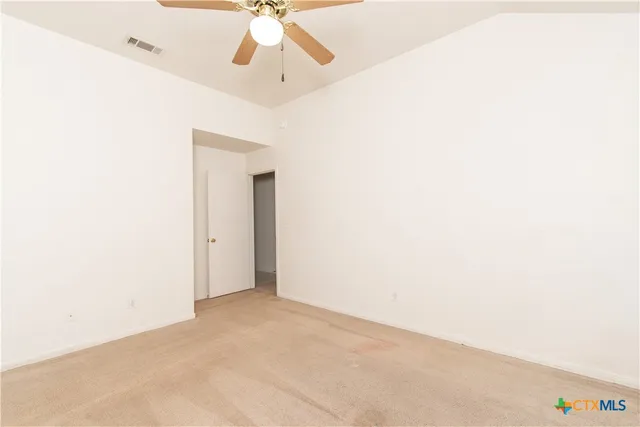 a view of an empty room