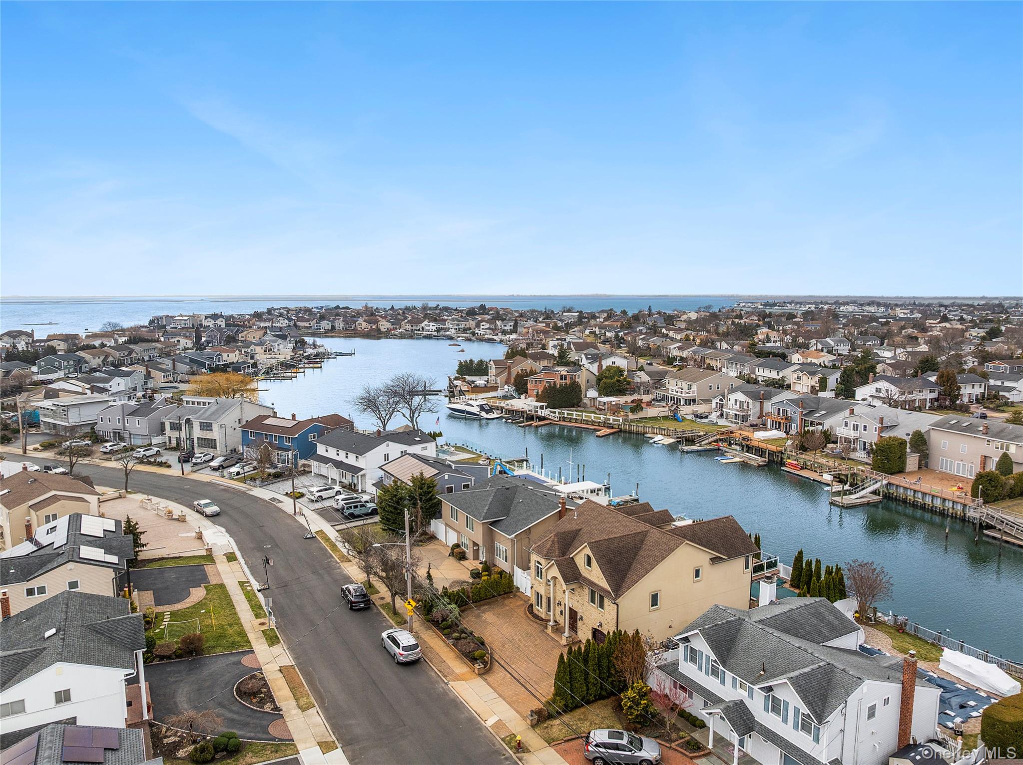 2904 Riverside Drive Wantagh, NY 11793 - Photo 3 of 19 an aerial view of a city with lake view