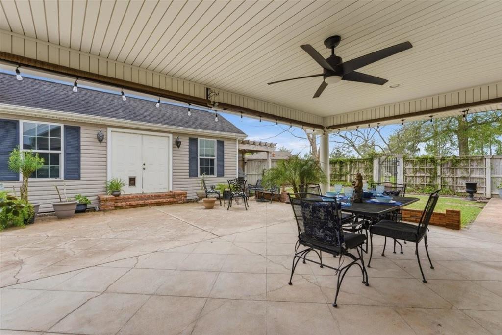 1304 Theriot Road Lake Charles, LA 70611 - Photo 25 of 35 Covered back patio area - View 1