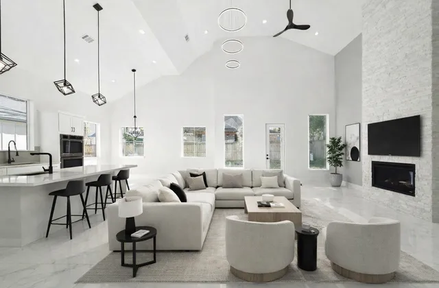 a bedroom with a bed and a walk in closet