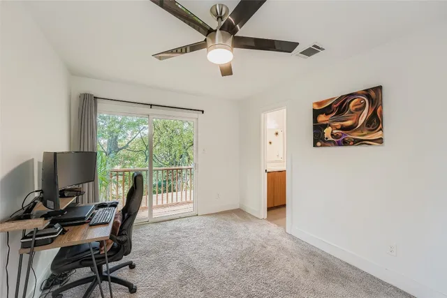 a workspace with a window