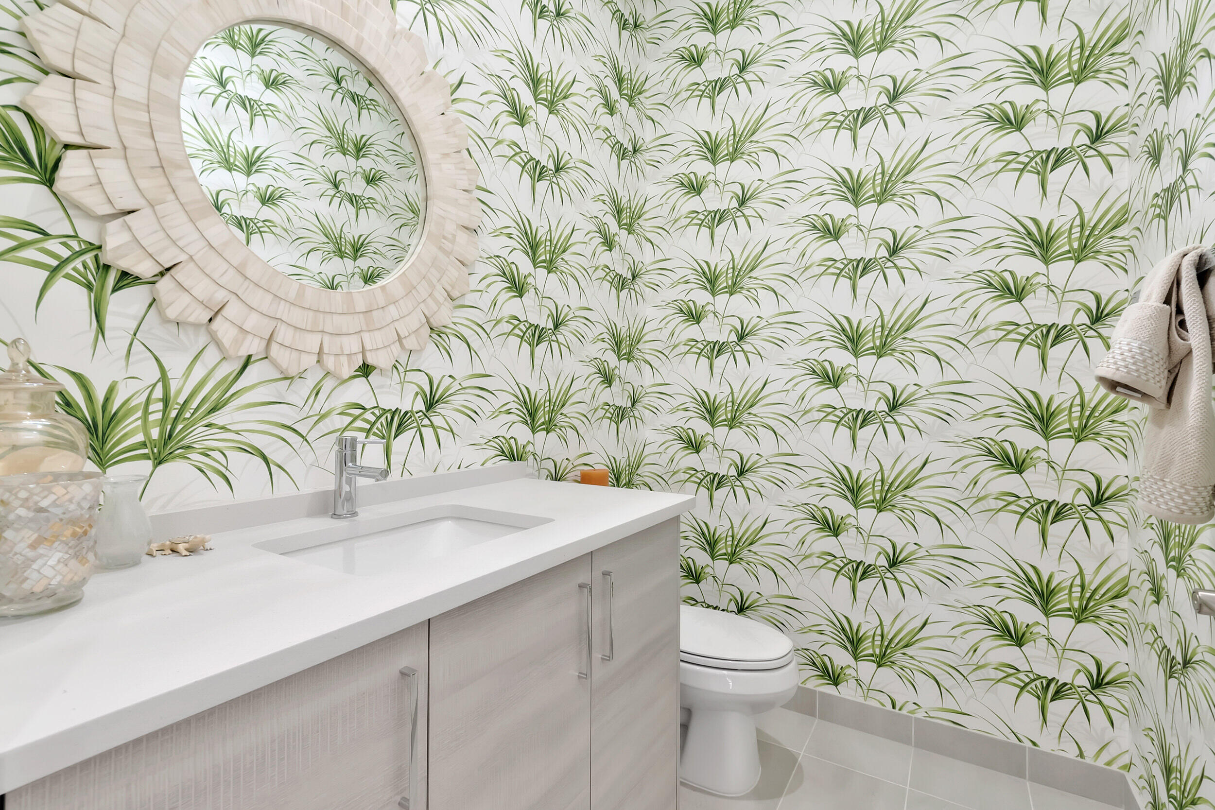 17118 Aquavera Way Boca Raton, FL 33496 - Photo 10 of 53 a bathroom with a sink a toilet and a mirror