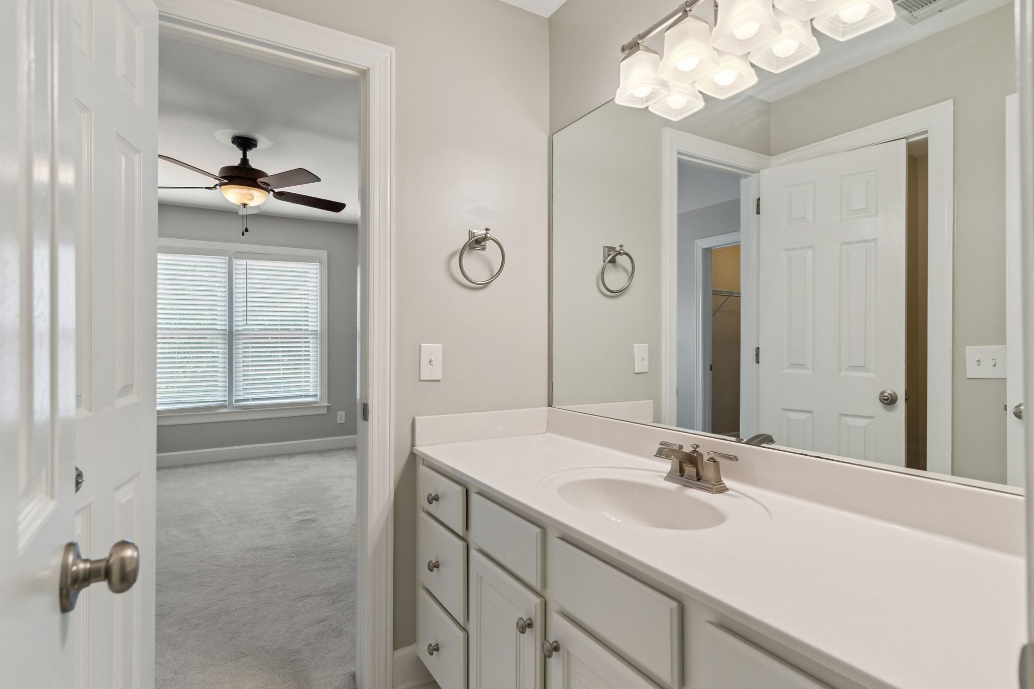 2105 Chels Way Old Hickory, TN 37138 - Photo 35 of 47 a bathroom with a sink vanity and a mirror