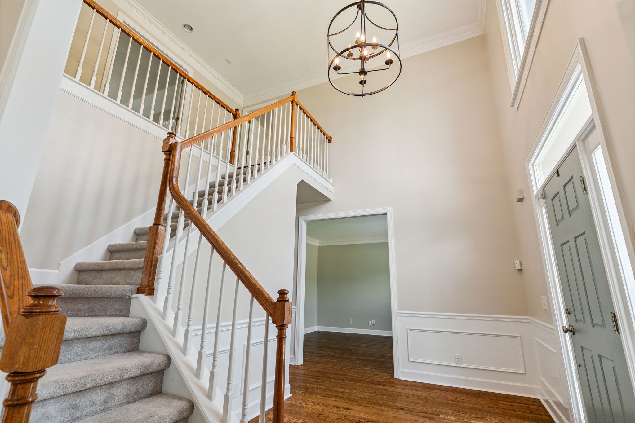 2105 Chels Way Old Hickory, TN 37138 - Photo 10 of 47 a view of staircase with lots of frames on wall and wooden floor